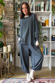 Lagen Shelby Barrel Pant Charcoal 
